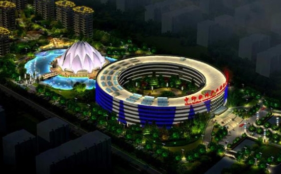 软件园夜景亮化效果图-湖南亮化设计公司